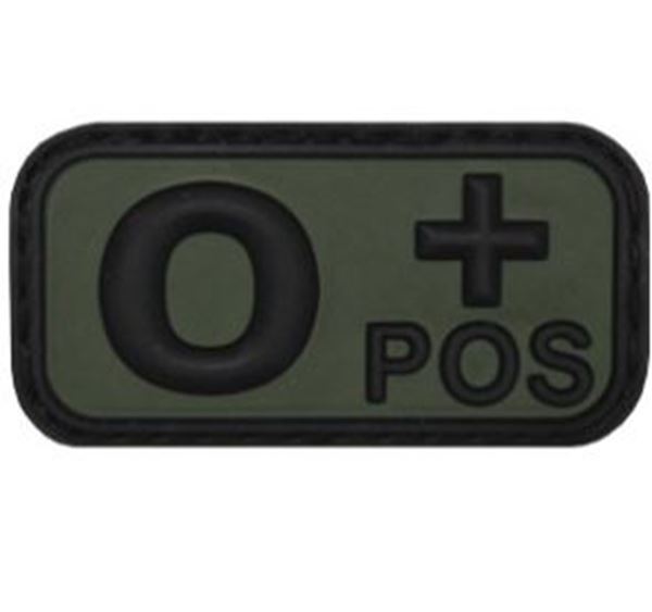 Picture of O POSITIVE PATCH OLIVE GREEN